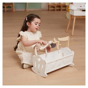 Leagan de jucarie pentru papusi, culoare: Alb, dimensiune: 42x33x23 cm – fotografie produs