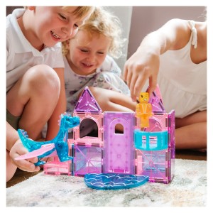 MAGNA-TILES Castle, 25 piese, culoare: Multicolor, dimensiune: 31x30x7 cm – fotografie produs