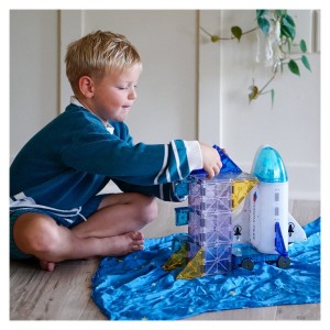 MAGNA-TILES Space, set magnetic, culoare: Multicolor, dimensiune: 31x30x12 cm – fotografie produs