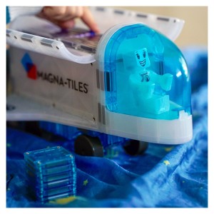 MAGNA-TILES Space, set magnetic, culoare: Multicolor, dimensiune: 31x30x12 cm – fotografie produs