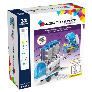 MAGNA-TILES Space, set magnetic, culoare: Multicolor, dimensiune: 31x30x12 cm – fotografie produs
