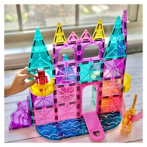 MAGNA-TILES Castle Deluxe, 48 piese, culoare: Multicolor, dimensiune: 43x30x7 cm – fotografie produs