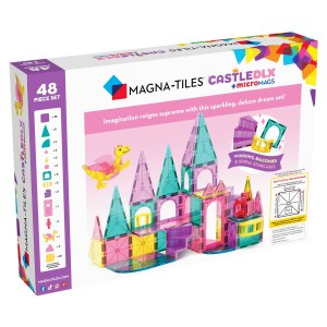 MAGNA-TILES Castle Deluxe, 48 piese, culoare: Multicolor, dimensiune: 43x30x7 cm – fotografie produs