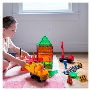 MAGNA-TILES Builder XL, 50 piese, culoare: Multicolor, dimensiune: 46x36x8 cm – fotografie produs