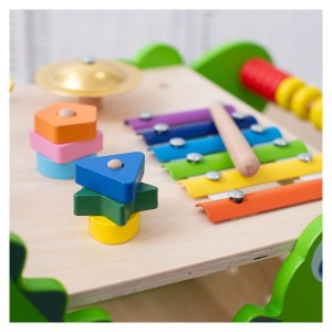 Antemergator cu activitati, Crocodil, culoare: Multicolor, dimensiune: 43x41x36 cm – fotografie produs