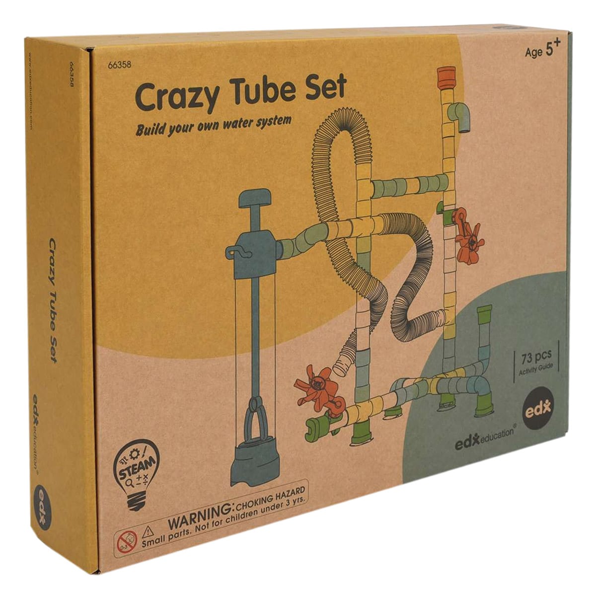 Crazy Tube Set, labirint cu tuburi pentru joaca cu apa – Edx Education Crazy Tube Set, labirint cu tuburi pentru joaca cu apa, culoare: Multicolor, dimensiune: 36x29x8 cm – fotografie produs