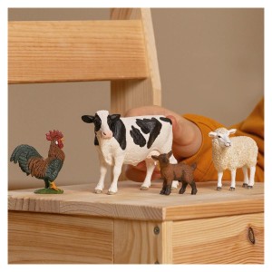 Animale de ferma, set cu 4 figurine Schleich, culoare: Multicolor, dimensiune: 19x15x6 cm – fotografie produs