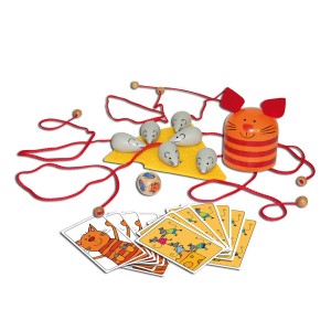 Pisicuta Carla, joc de atentie si rapiditate, culoare: Multicolor, dimensiune: 16x16x9 cm – fotografie produs