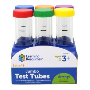 Eprubete jumbo, set 6 bucati, culoare: Multicolor, dimensiune: 14x14x16 cm – fotografie produs