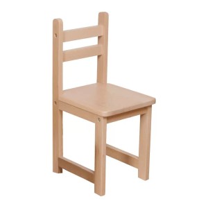 Scaunel din lemn pentru gradinita, natur, culoare: Natur, dimensiune: 61x30x27 cm – fotografie produs