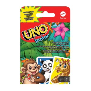 UNO Junior, joc de carti, culoare: Multicolor, dimensiune: 14x9x2 cm – fotografie produs