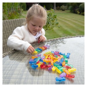 Set de sortare, Masinute translucide colorate, 72 piese (TIK-73149)