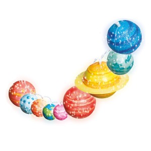 Kit STEAM stiintific, Luminite Sistem Solar (4M-04905)