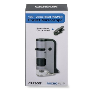 Microscop portabil cu adaptor de smartphone, 100x-250x, culoare: Multicolor, dimensiune: 14x7x4 cm – fotografie produs