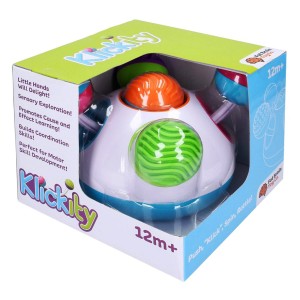 Joc tactil pentru bebelusi Klickity, Fat Brain Toys, culoare: Multicolor, dimensiune: 21x21x21 cm – fotografie produs