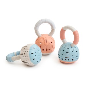 Clopotei zornatori pentru bebelusi, set 3 buc, Guidecraft, culoare: Multicolor, dimensiune: 12x7x7 cm – fotografie produs