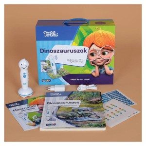 Tolki – Dinoszauruszok, könyv + toll, culoare: Multicolor, dimensiune: 33x27x10 cm – fotografie produs