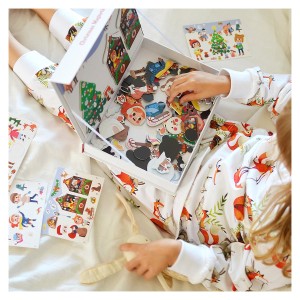 Christmas Magnetic Book, set magnetic cu 110 piese, culoare: Multicolor, dimensiune: 26x19x4 cm – fotografie produs