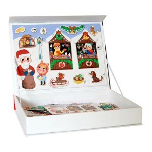 Christmas Magnetic Book, set magnetic cu 110 piese, culoare: Multicolor, dimensiune: 26x19x4 cm – fotografie produs