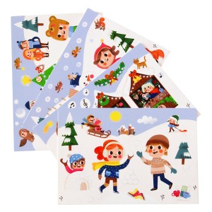 Christmas Magnetic Book, set magnetic cu 110 piese, culoare: Multicolor, dimensiune: 26x19x4 cm – fotografie produs