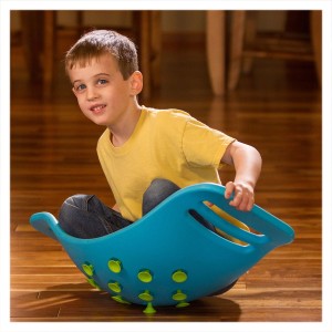 Jucarie pentru balans, Teeter Popper, albastru, culoare: Albastru, dimensiune: 70x2x28 cm – fotografie produs