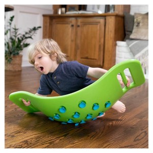 Jucarie pentru balans, Teeter Popper, verde, culoare: Verde, dimensiune: 70x2x28 cm – fotografie produs