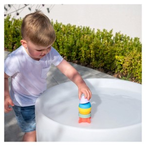 Racheta de stivuit din silicon, SiliSoft, culoare: Multicolor, dimensiune: 15x7x7 cm – fotografie produs