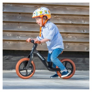 Bicicleta de echilibru fara pedale, Whizz Bike, culoare: Negru, dimensiune: 33-43 cm – fotografie produs