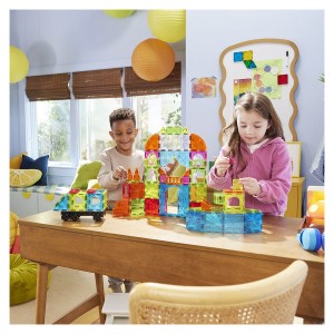 MAGNA-TILES City Center, 110 piese, culoare: Multicolor, dimensiune: 45x36x7 cm – fotografie produs