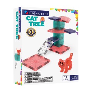 MAGNA-TILES Cat Tree, set magnetic​, culoare: Multicolor, dimensiune: 25x19x6 cm – fotografie produs
