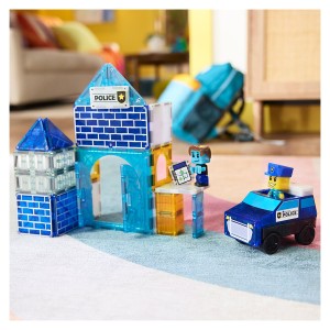 MAGNA-TILES Police Station, 35 piese, culoare: Multicolor, dimensiune: 43x31x8 cm – fotografie produs