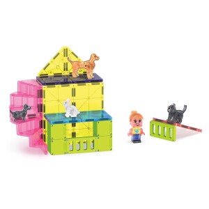 MAGNA-TILES Pet Playhouse, 50 piese, culoare: Multicolor, dimensiune: 43x31x10 cm – fotografie produs