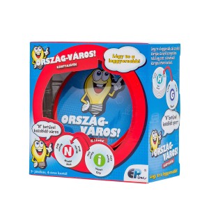 Ország-Város kártyajáték, culoare: Multicolor, dimensiune: 13x13x7 cm – fotografie produs