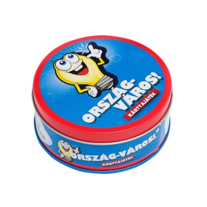 Ország-Város kártyajáték, culoare: Multicolor, dimensiune: 13x13x7 cm – fotografie produs