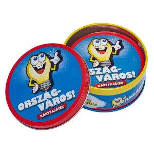 Ország-Város kártyajáték, culoare: Multicolor, dimensiune: 13x13x7 cm – fotografie produs