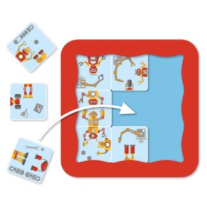 Robot Factory, SMART GAMES, culoare: Multicolor, dimensiune: 24x18x4 cm – fotografie produs