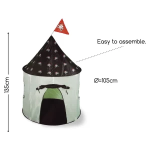 Cort de joaca pentru copii, Piratul, culoare: Multicolor, dimensiune: 105x135 cm – fotografie produs