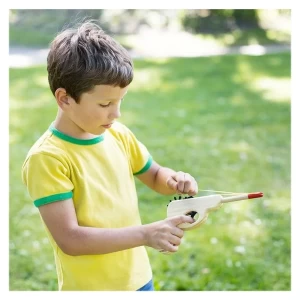 Tinteste cu pistolul, joc cu elastice, culoare: Natur, dimensiune: cutie: 30x14x9 cm – fotografie produs