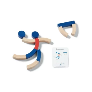 Sport Blocks, cuburi de constructie din lemn, culoare: Multicolor, dimensiune: 21x13x22 cm – fotografie produs