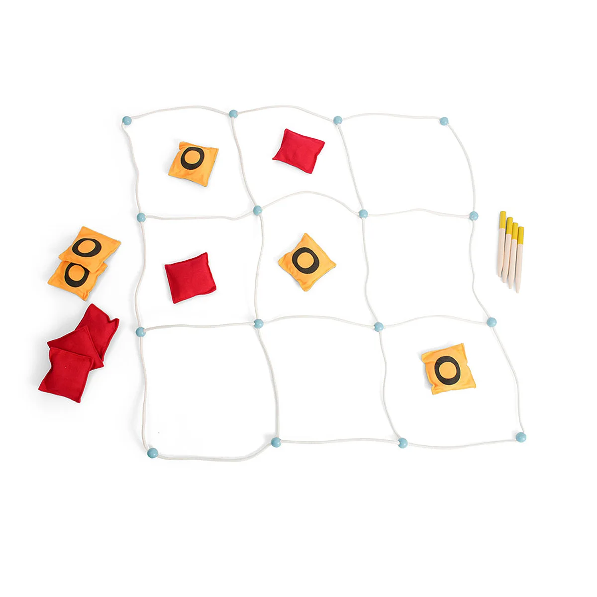 Joc gigant de podea X si O, culoare: Multicolor, dimensiune: cutie: 23x23x6 cm – fotografie produs