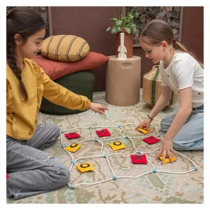 Joc gigant de podea X si O, culoare: Multicolor, dimensiune: cutie: 23x23x6 cm – fotografie produs