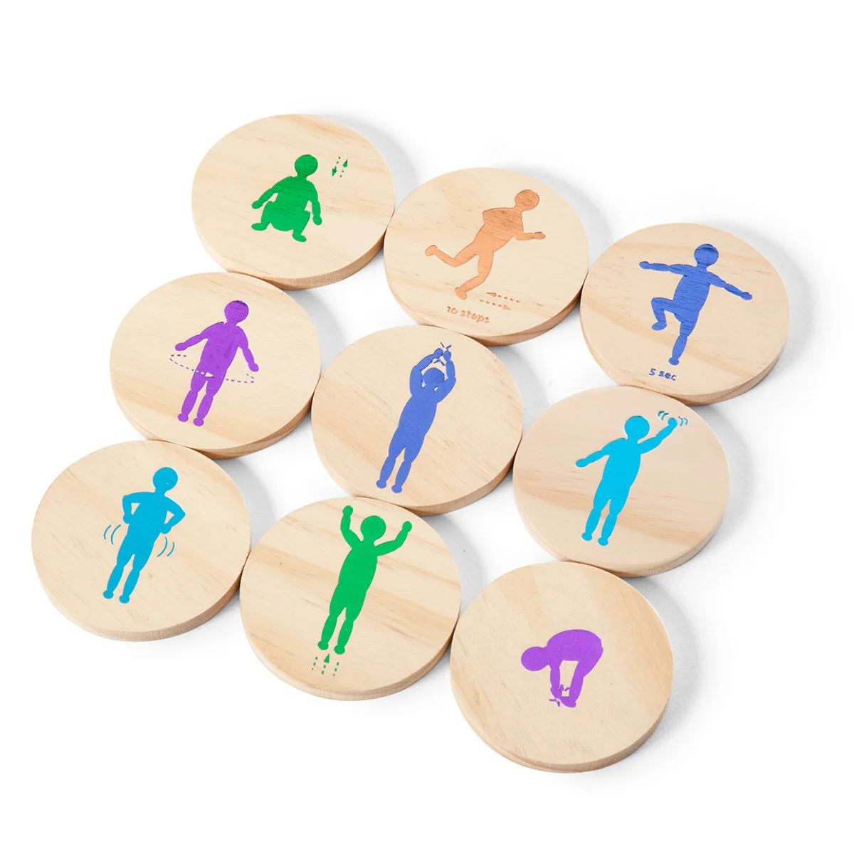 Memoreaza si imita, joc de motricitate, culoare: Multicolor, dimensiune: o piesa: 7 cm – fotografie produs