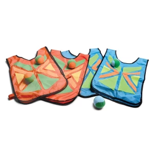 Prinde mingea cu corpul!, Party kit cu 4 veste, culoare: Multicolor, dimensiune: 32x6x19 cm – fotografie produs