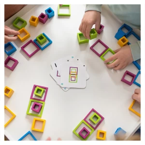 Frames, joc de rapiditate cu rame din lemn, culoare: Multicolor, dimensiune: cutie: 22x22x4 cm – fotografie produs