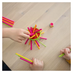 Mikado, joc de coordonare din lemn, culoare: Multicolor, dimensiune: cutie: 23x22x4 cm – fotografie produs