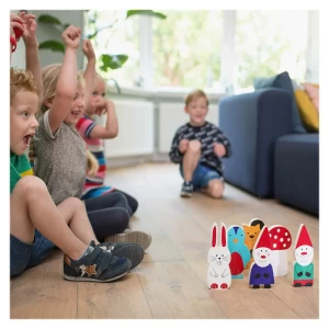 Joc de bowling, Forest Friends, culoare: Multicolor, dimensiune: 26x6x19 cm – fotografie produs
