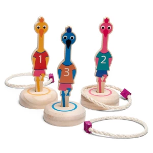 Tinteste pasarile, joc cu inele, culoare: Multicolor, dimensiune: 22x22x4 cm – fotografie produs