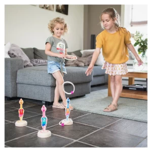 Tinteste pasarile, joc cu inele, culoare: Multicolor, dimensiune: 22x22x4 cm – fotografie produs