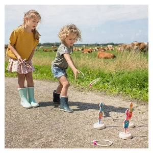 Tinteste pasarile, joc cu inele, culoare: Multicolor, dimensiune: 22x22x4 cm – fotografie produs