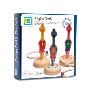 Tinteste pasarile, joc cu inele, culoare: Multicolor, dimensiune: 22x22x4 cm – fotografie produs